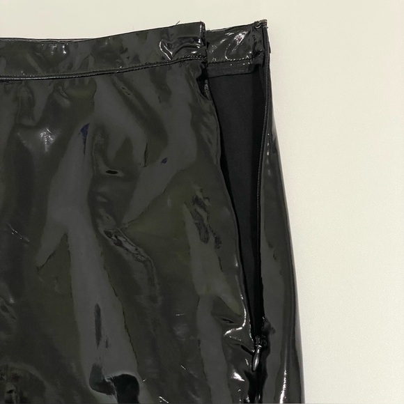 Adidas Ivy Park Glossy Latex High Waist Skinny Pant Black Medium - Picture 12 of 16